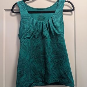 Patagonia Teal Patterned Tank Top